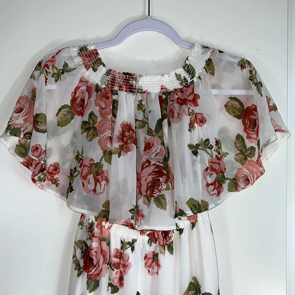 SHOW ME YOUR MUMU off shoulder side slits floral maxi dress - Picture 6 of 10